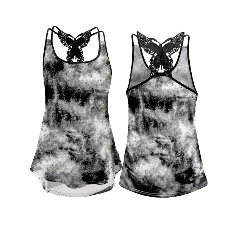 Plus Size 1XL-5XL Print Tank T - Summer Upf Clothing 评论和价格
