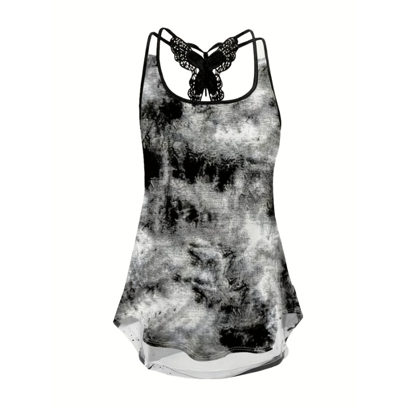 Plus Size 1XL-5XL Print Tank T - Summer Upf Clothing 评论和价格