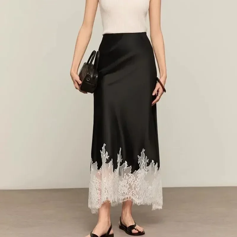 Fairy Lace-Trim Midi Skirt Hig - Summer Clothing Trends 2025 评论和价格