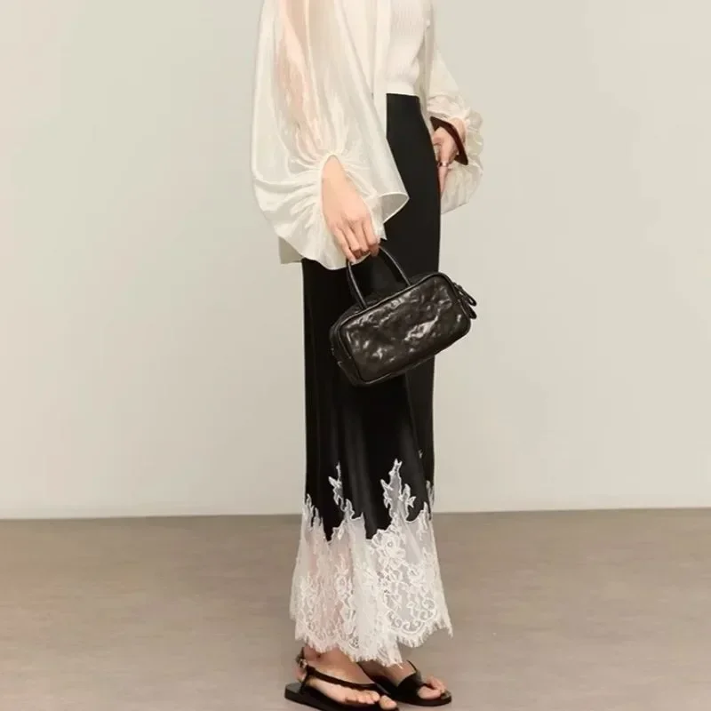 Fairy Lace-Trim Midi Skirt Hig - Summer Clothing Trends 2025 评论和价格