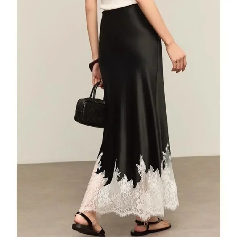 Fairy Lace-Trim Midi Skirt Hig - Summer Clothing Trends 2025 评论和价格