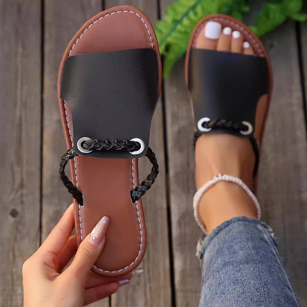 Women Flat Casual Slippers Sum - Summer Clothing Modest 评论和价格