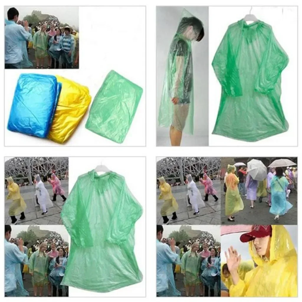 5/10PC Disposable Raincoat Adu - Summer Rain Clothing 评论和价格