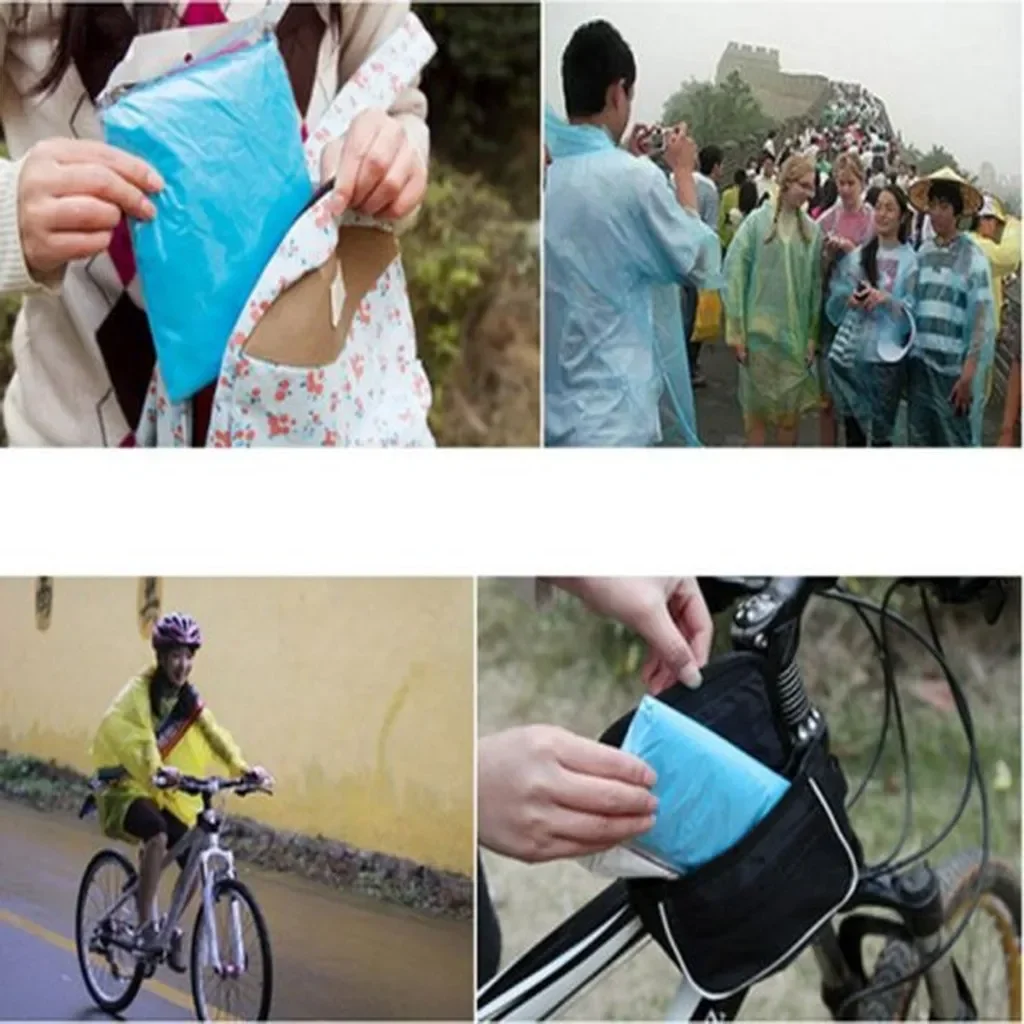 5/10PC Disposable Raincoat Adu - Summer Rain Clothing 评论和价格