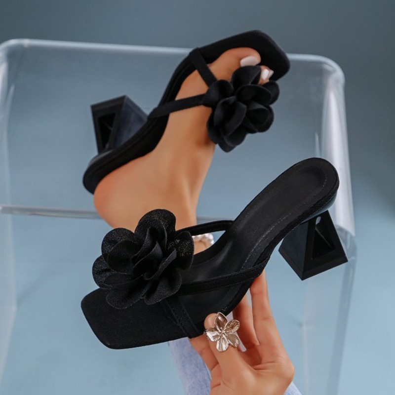 Womens 3D Flower Decor Sandals - Summer Clothing On Sale 评论和价格