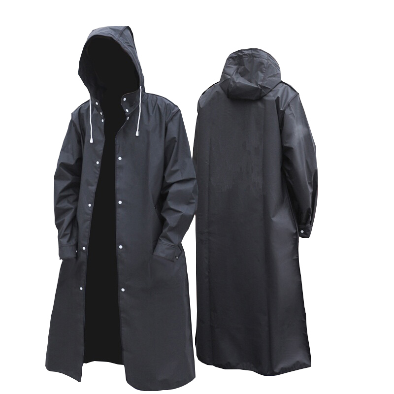 Black Fashion Adult Waterproof - Summer Rain Clothing 评论和价格
