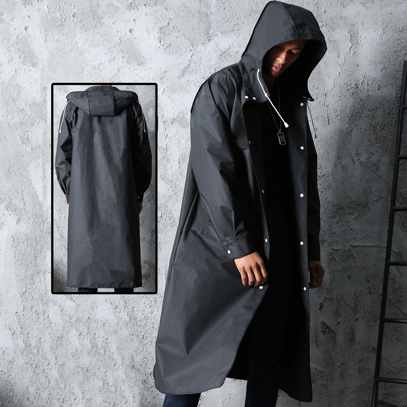 Black Fashion Adult Waterproof - Summer Rain Clothing 评论和价格