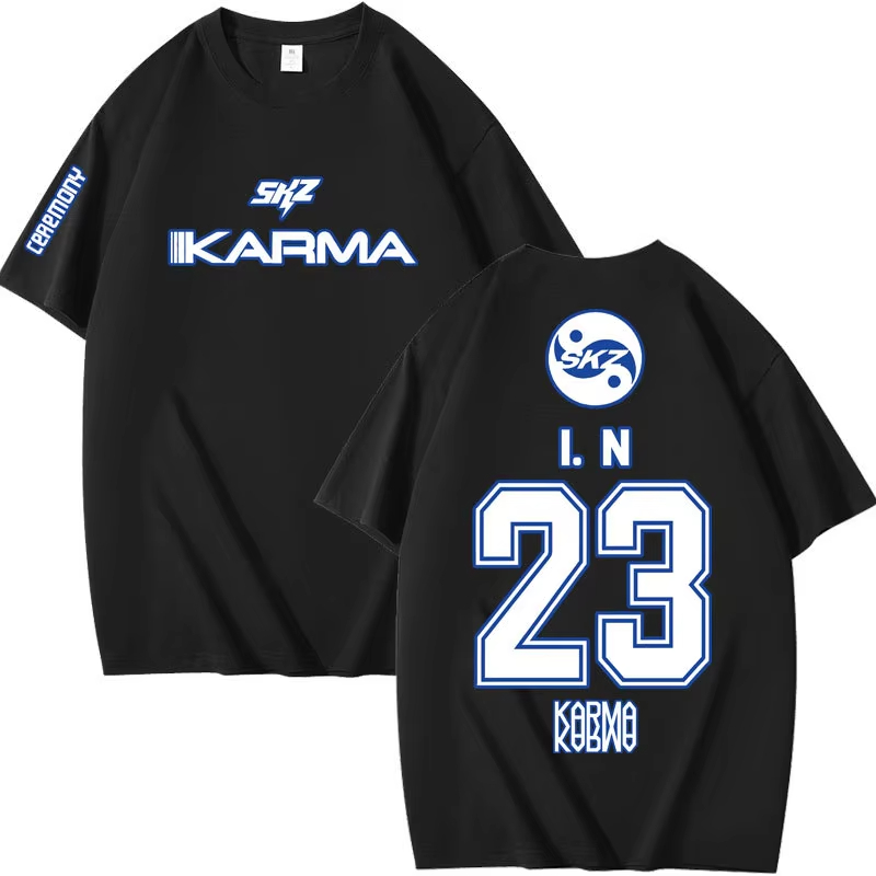 Popular Kpop KARMA Short Sleev - Summer Clothing Aesthetic 评论和价格