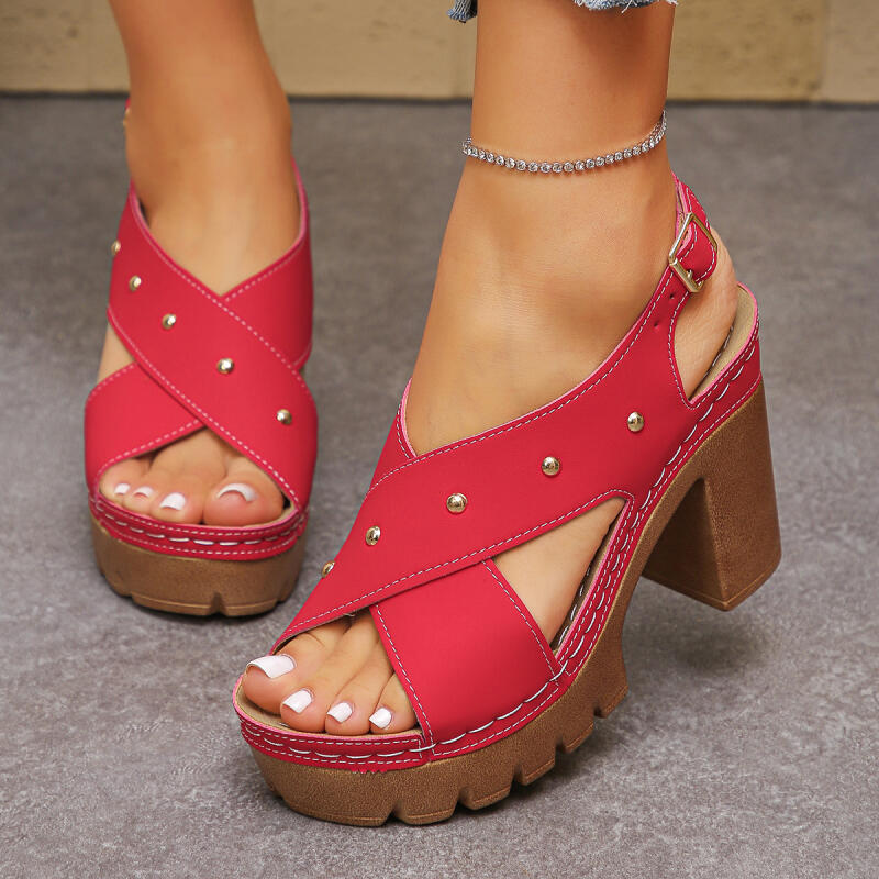 Vintage Super High Heel Cross  - Summer Clothing On Sale 评论和价格