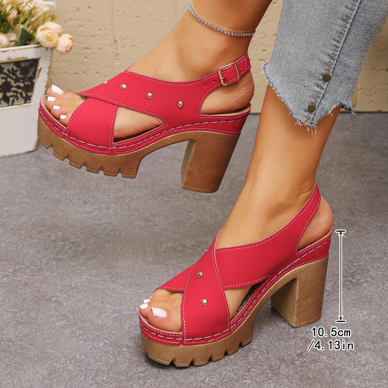 Vintage Super High Heel Cross  - Summer Clothing On Sale 评论和价格