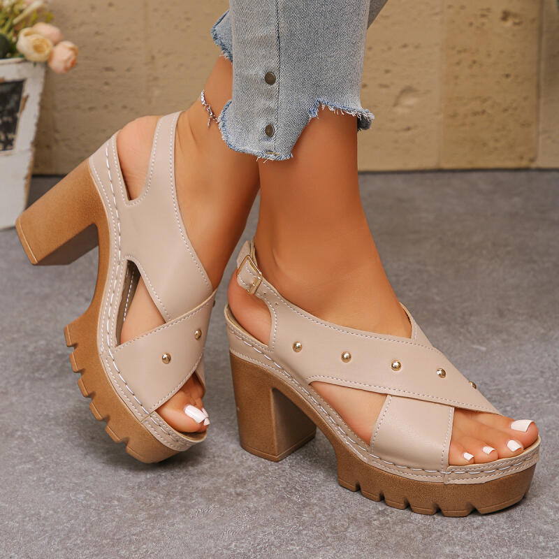 Vintage Super High Heel Cross  - Summer Clothing On Sale 评论和价格