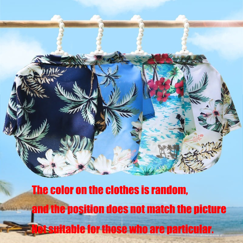 Hawaiian Style Pet Dog Clothe  - Summer Clothing In French 评论和价格